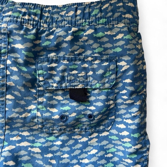 🩵 Vineyard Vines 3T Boys Swim Trunks | Blue Fish Print | So Cute 🐟 - Picture 4 of 7